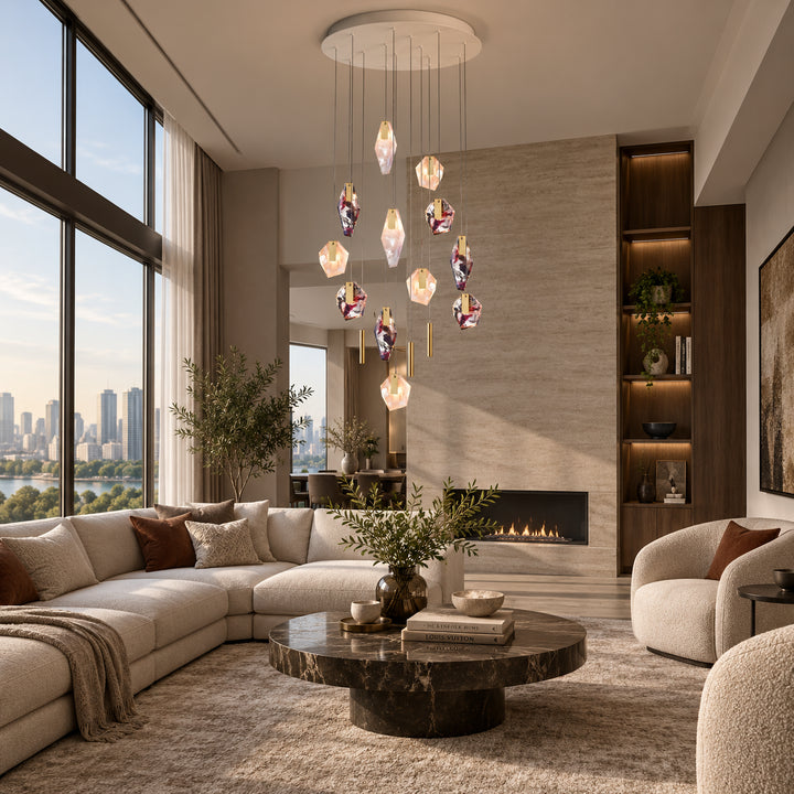 Geodane Crystal Cluster Chandelier 2
