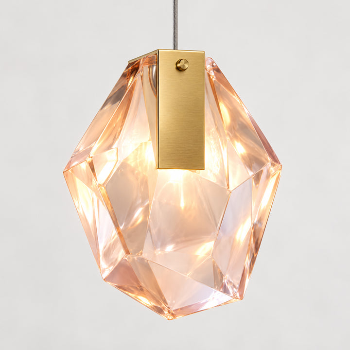 Geodane Long Crystal Cluster Chandelier 11