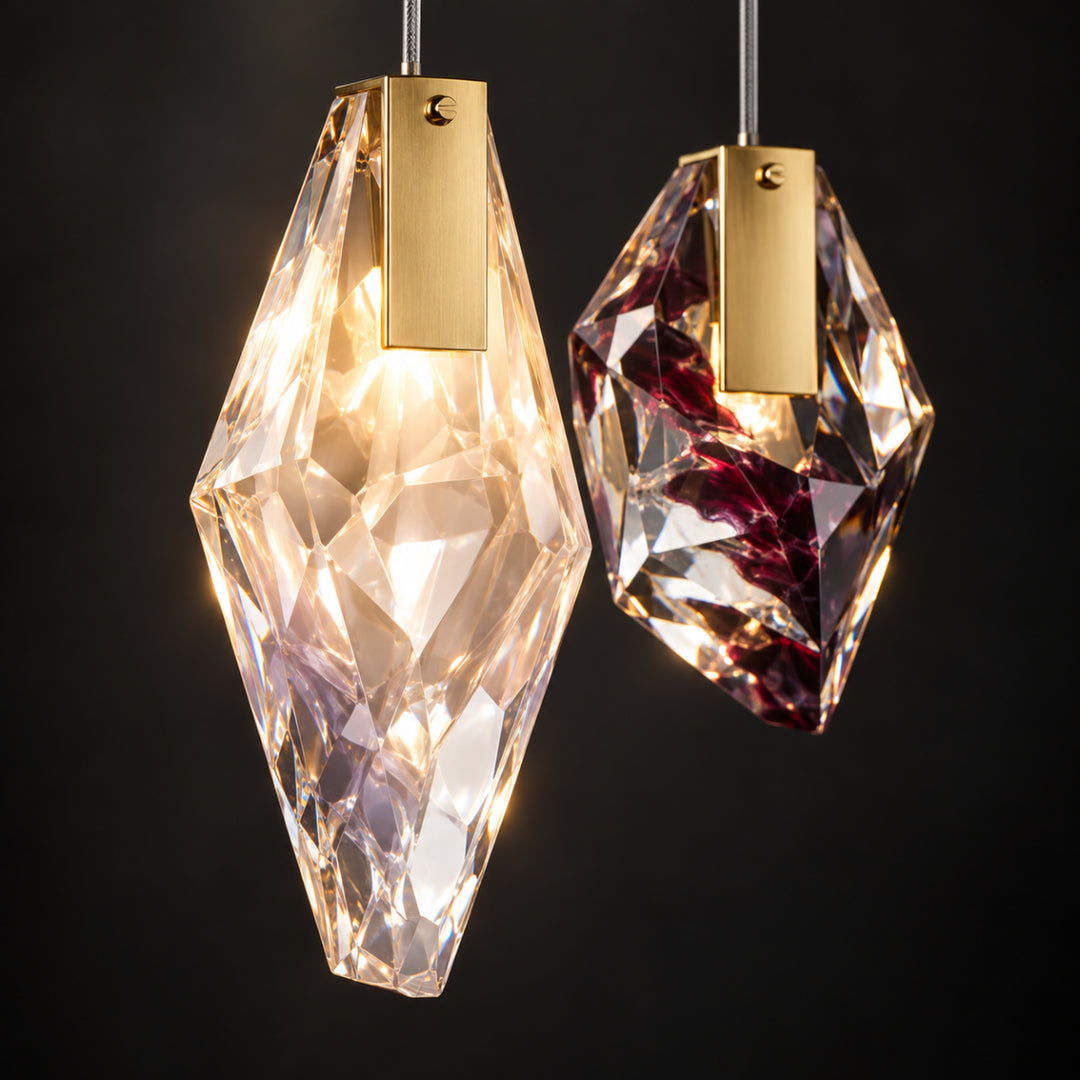 Geodane Square Crystal Cluster Chandelier 10