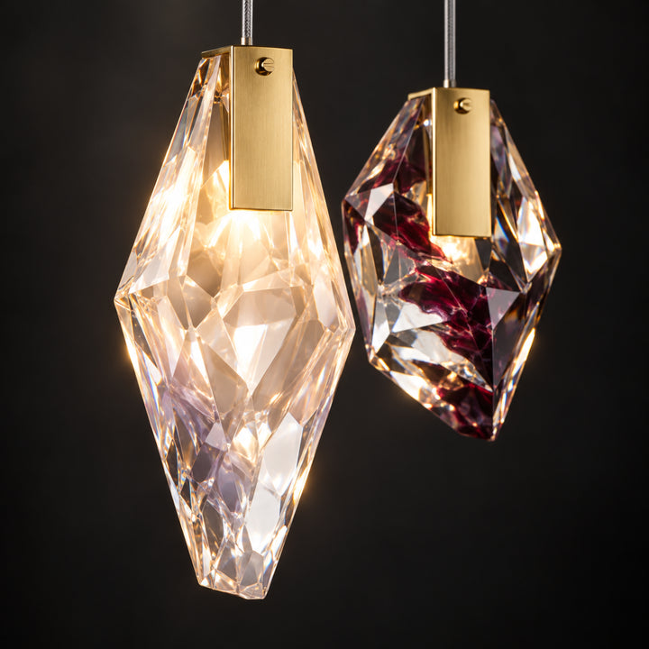 Geodane Square Crystal Cluster Chandelier 10