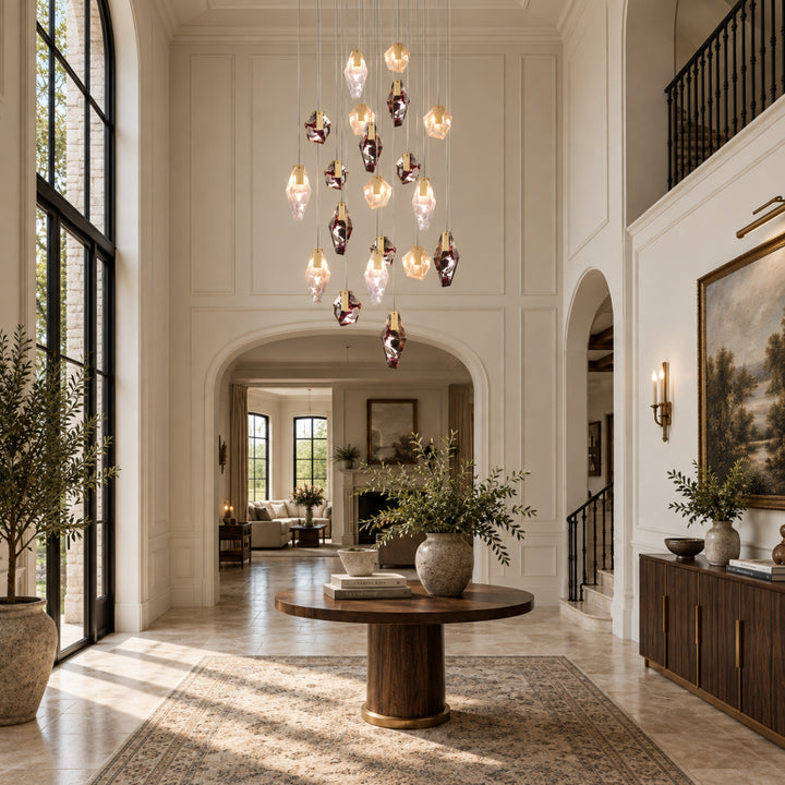 Geodane Square Crystal Cluster Chandelier 7