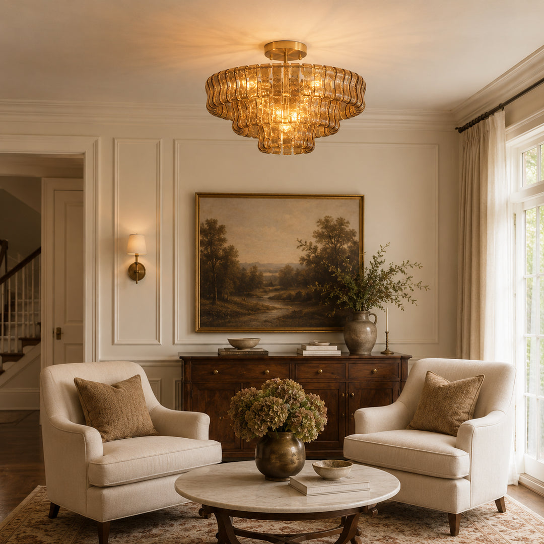 Ghiaccio Murano Glass Ceiling Lamp 13