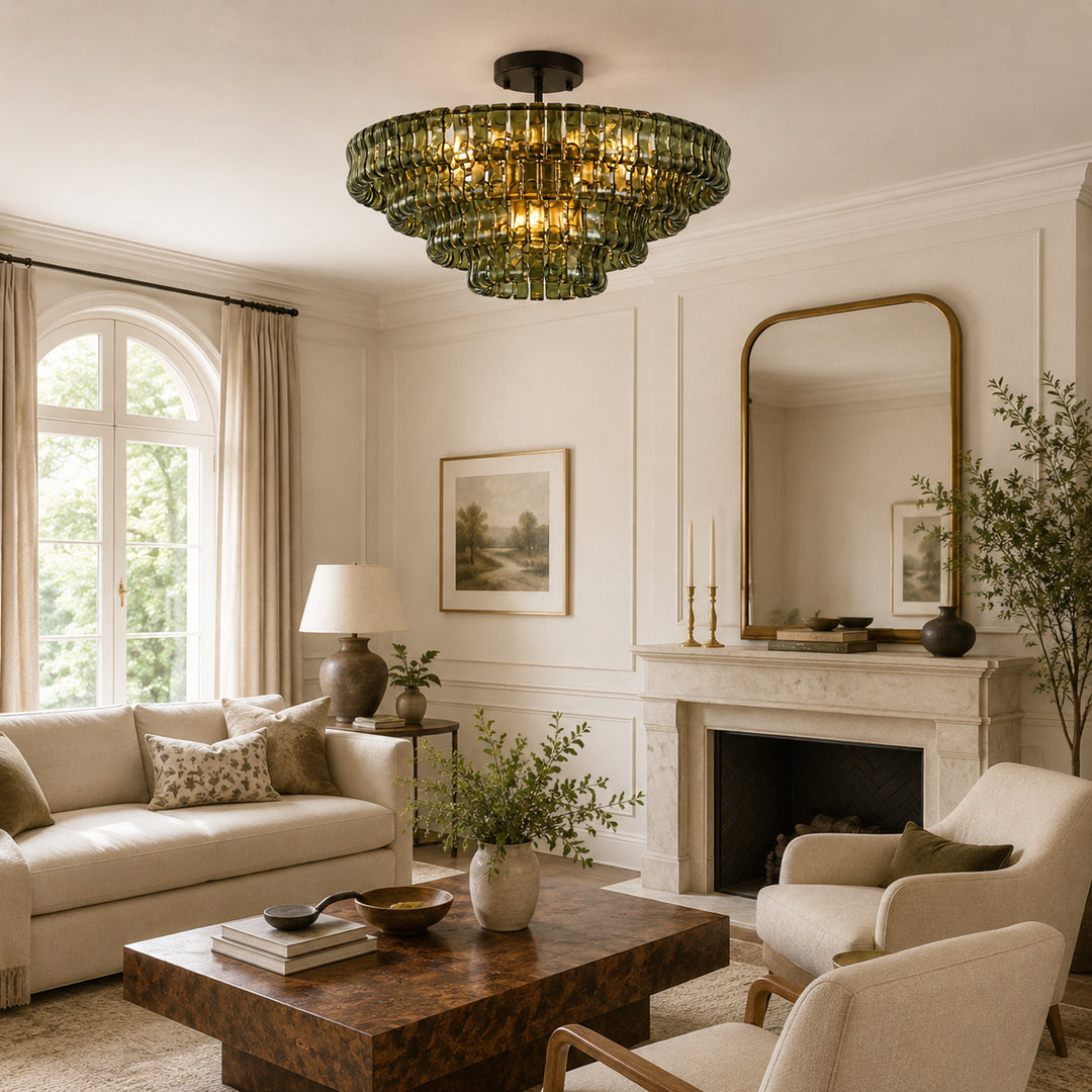 Ghiaccio Murano Glass Ceiling Lamp 14