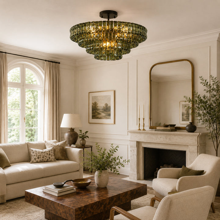 Ghiaccio Murano Glass Ceiling Lamp 14