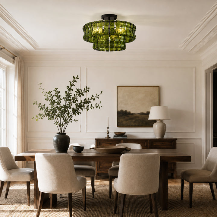 Ghiaccio Murano Glass Ceiling Lamp 15