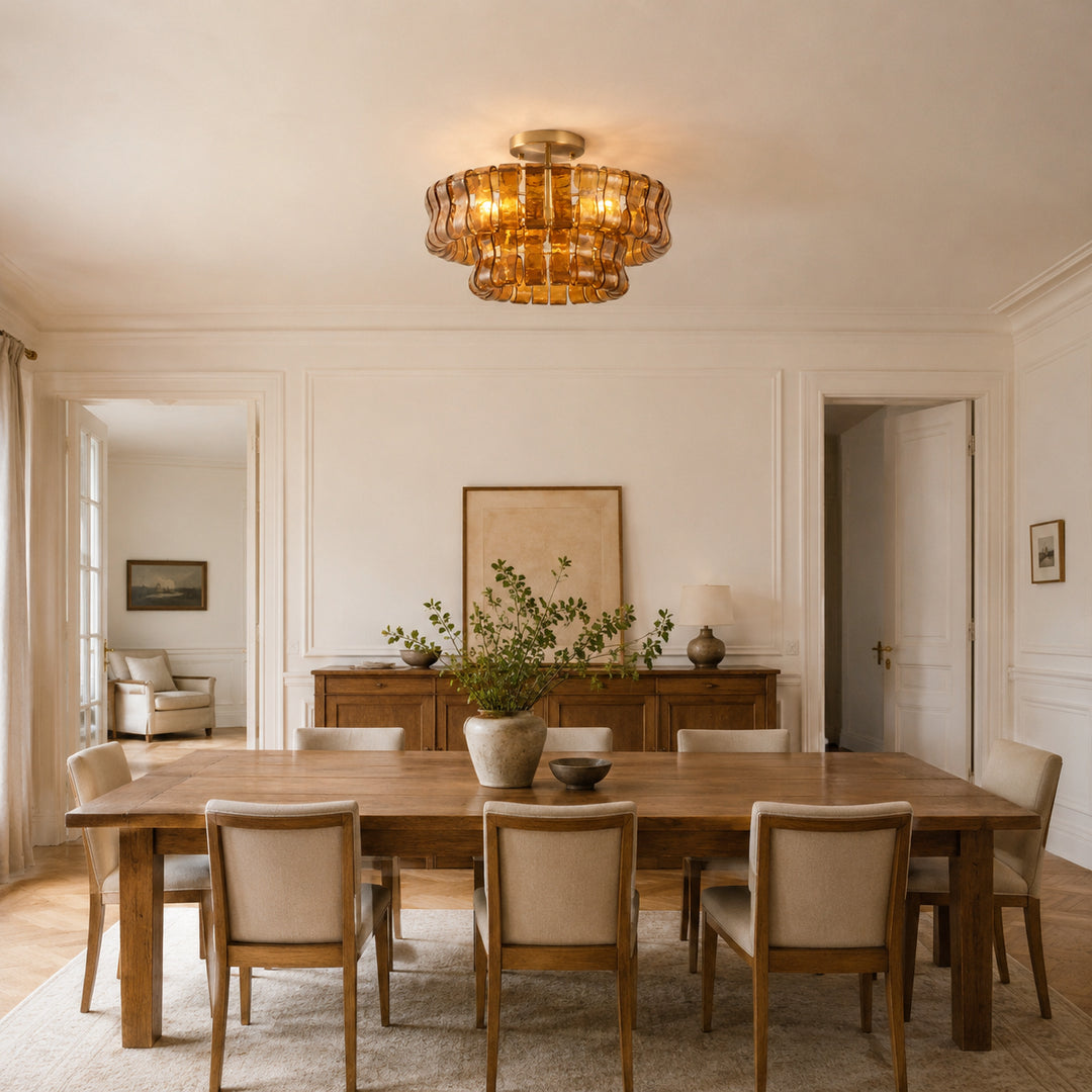 Ghiaccio Murano Glass Ceiling Lamp 19