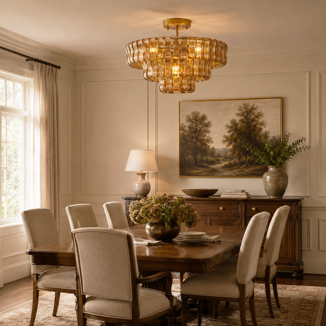 Ghiaccio Murano Glass Ceiling Lamp 22