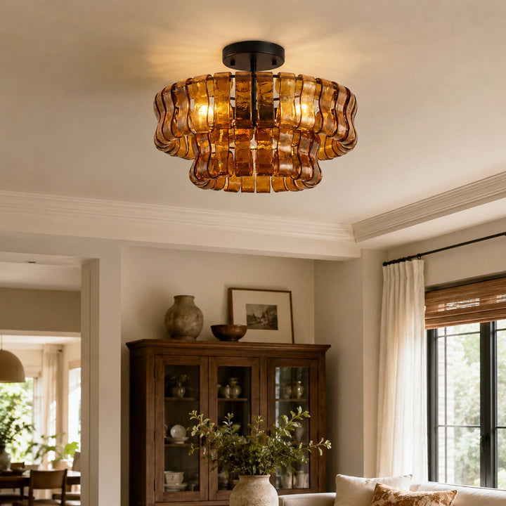 Ghiaccio Murano Glass Ceiling Lamp 9