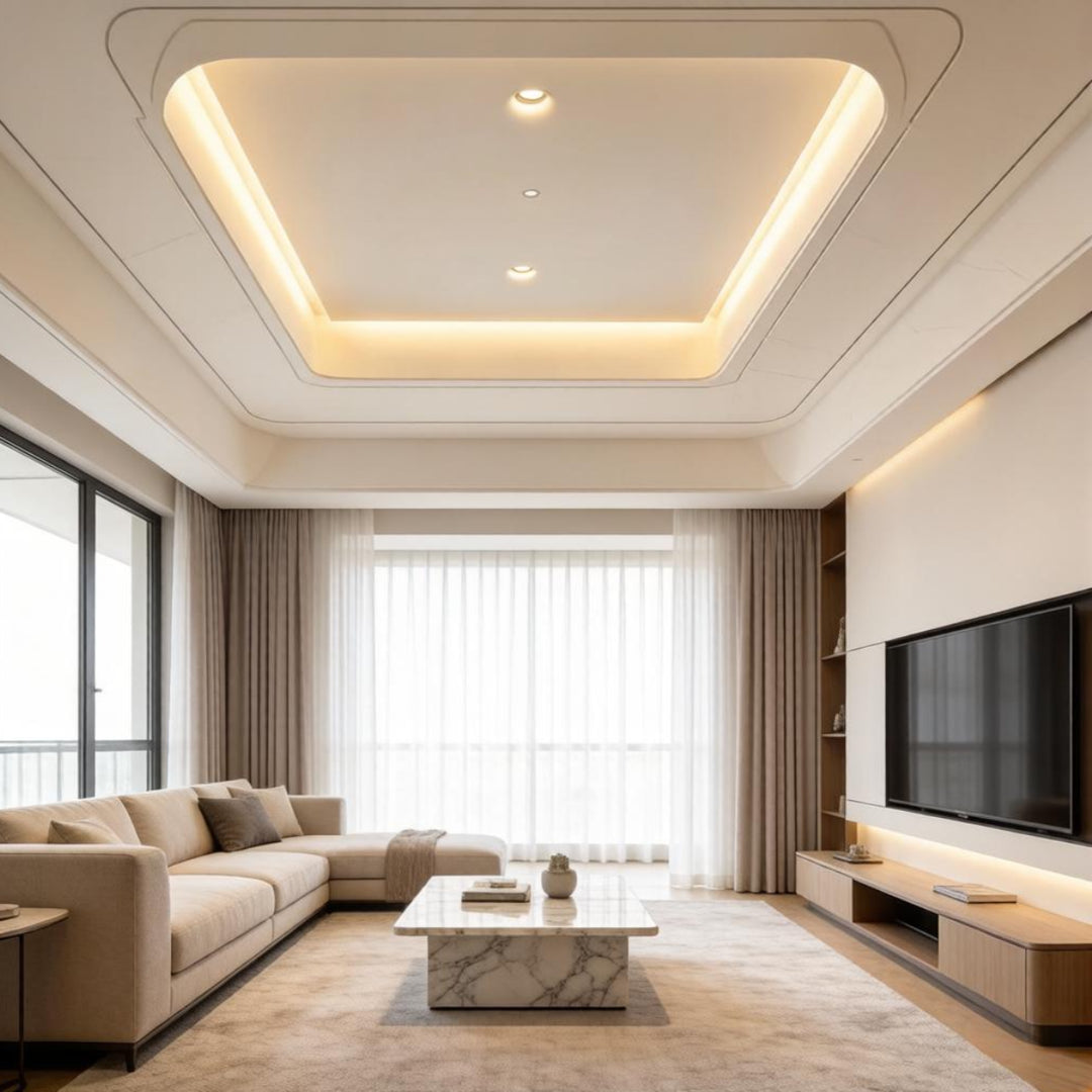 Glaza Recessed Plaster Ceiling Lamp 6