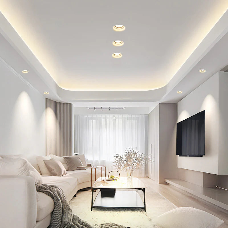 Glaza Recessed Plaster Ceiling Lamp 9