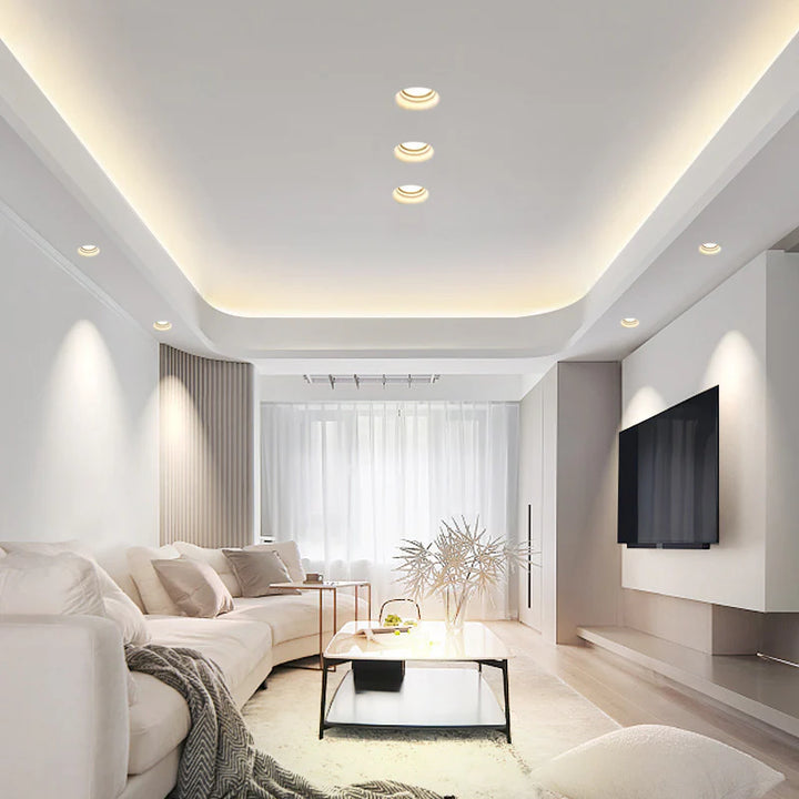Glaza Recessed Plaster Ceiling Lamp 9