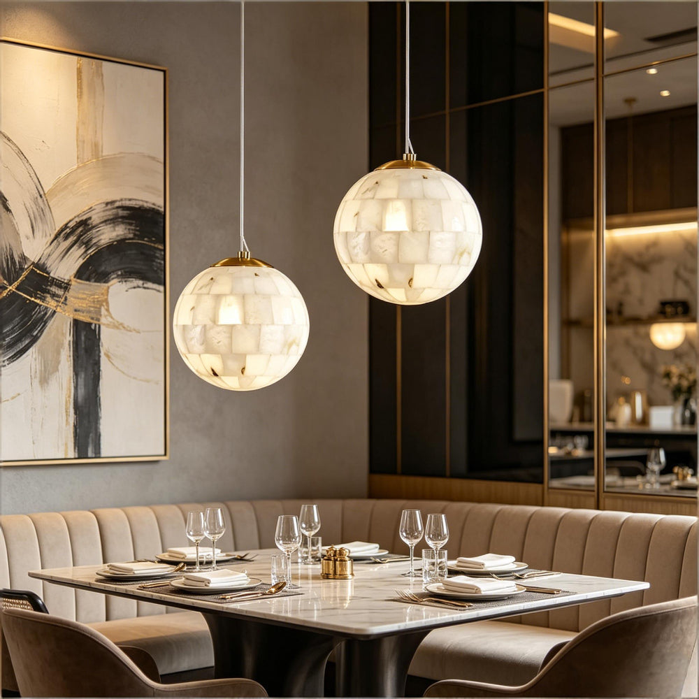 Globus Alabaster Pendant Light 5