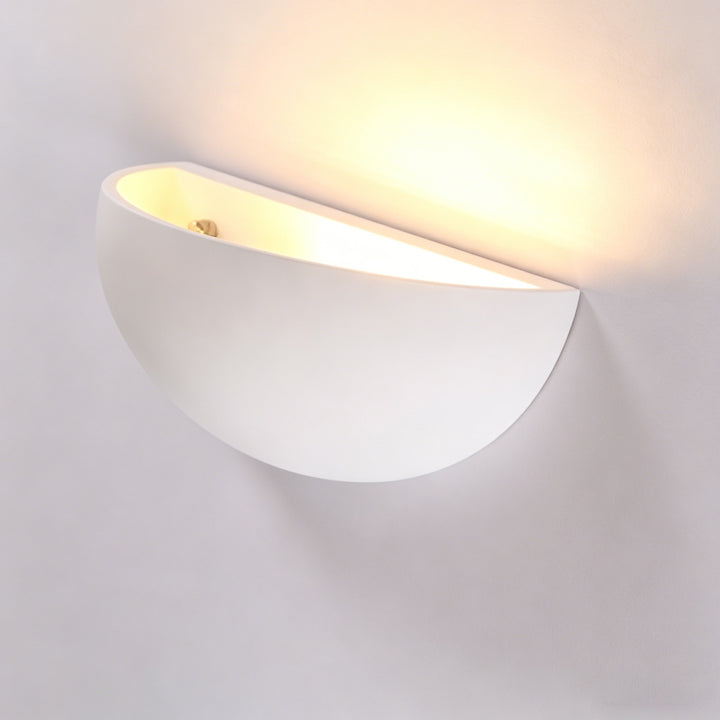 Half Circle Plaster Wall Lamp 12