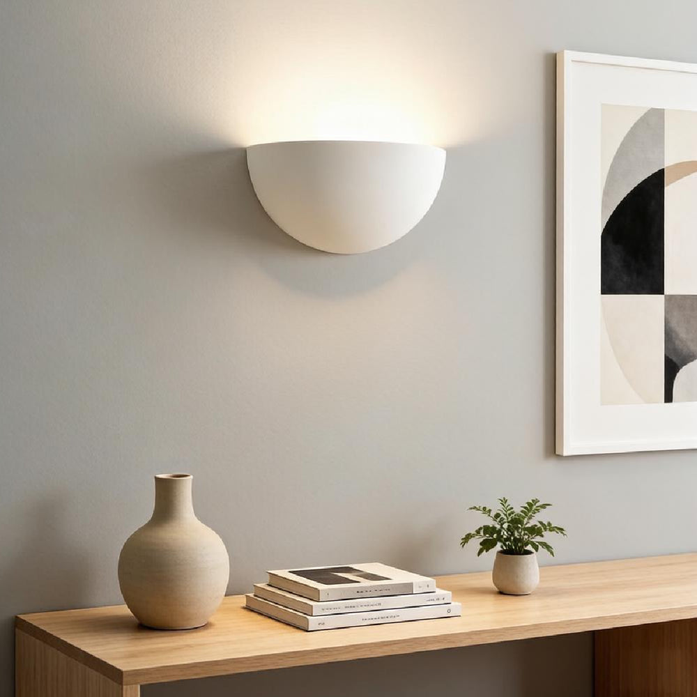 Half Circle Plaster Wall Lamp 5