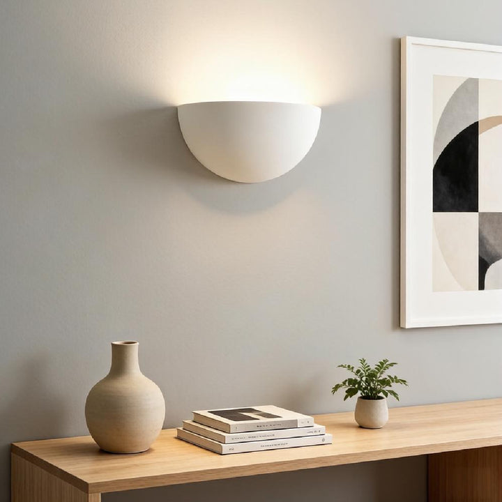 Half Circle Plaster Wall Lamp 5