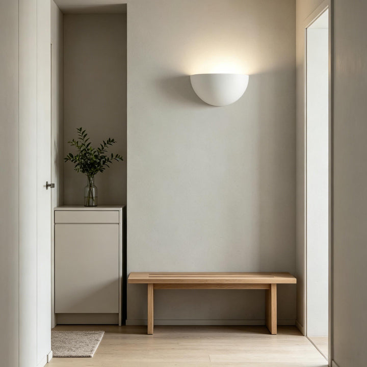 Half Circle Plaster Wall Lamp 7