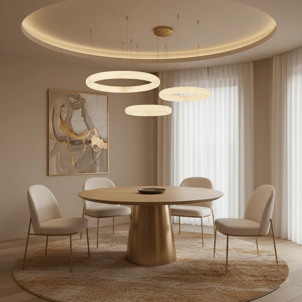 Halo Pietra Alabaster Chandelier 15