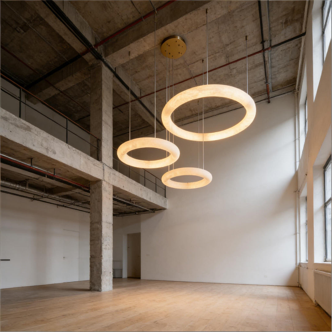 Halo Pietra Alabaster Chandelier 7