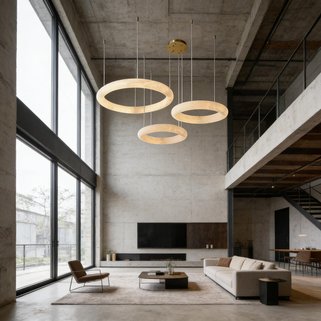 Halo Pietra Alabaster Chandelier 9
