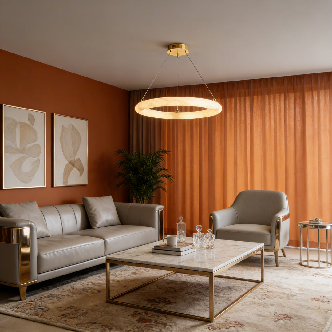 Halo Pietra Alabaster Pendant Light 18