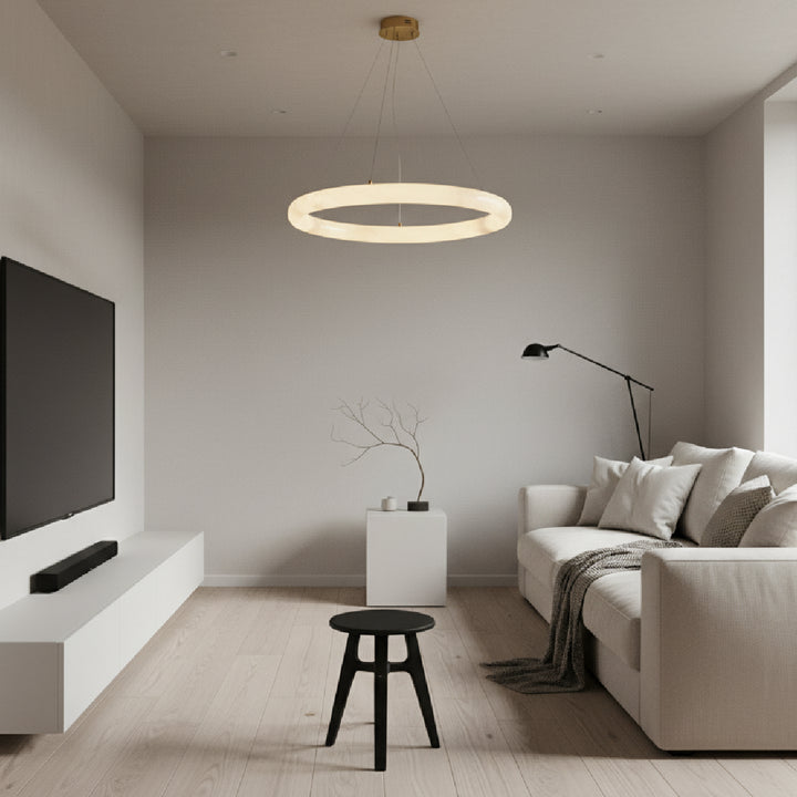 Halo Pietra Alabaster Pendant Light 5