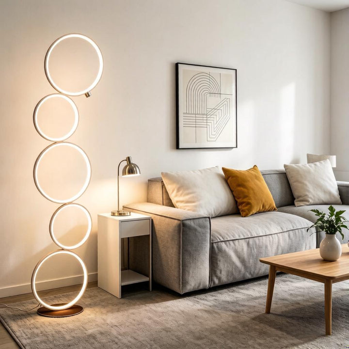 Halo Stack Modern Floor Lamp 11