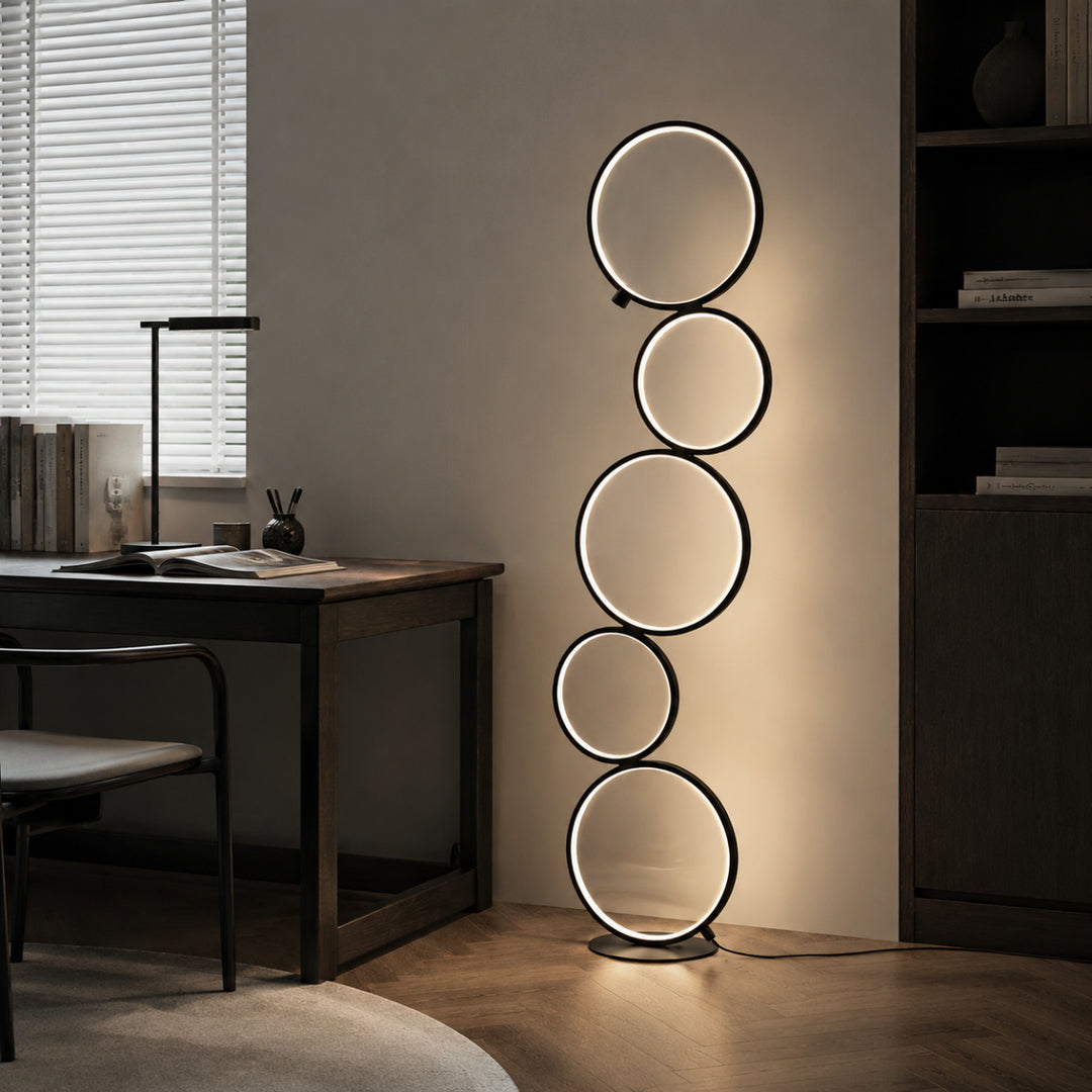 Halo Stack Modern Floor Lamp 12