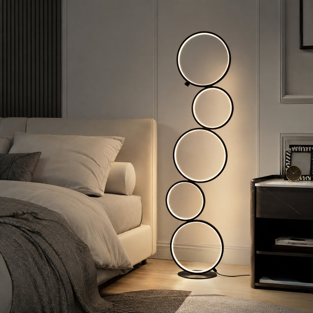 Halo Stack Modern Floor Lamp 2