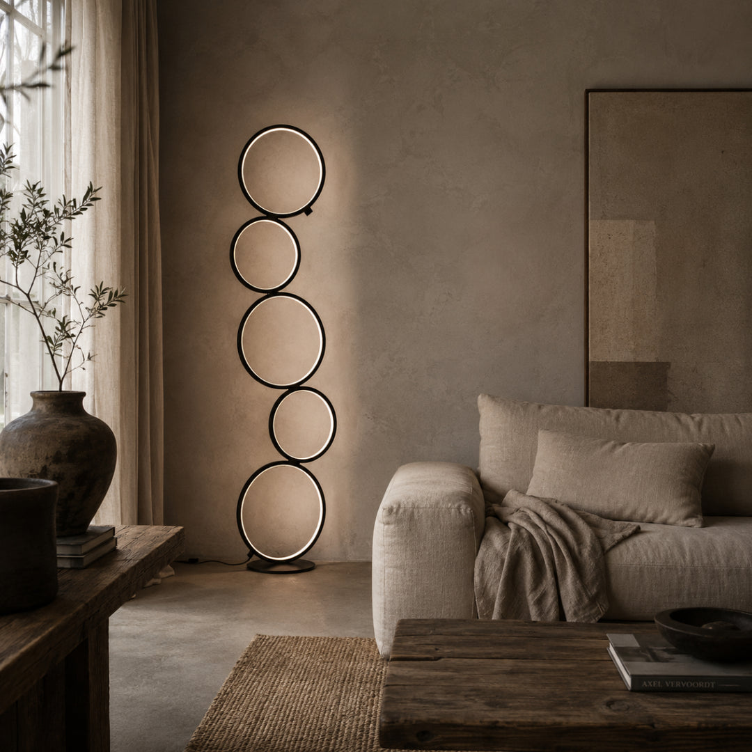 Halo Stack Modern Floor Lamp 5