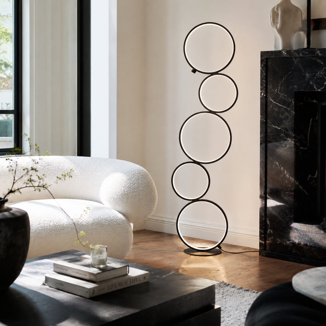 Halo Stack Modern Floor Lamp 7