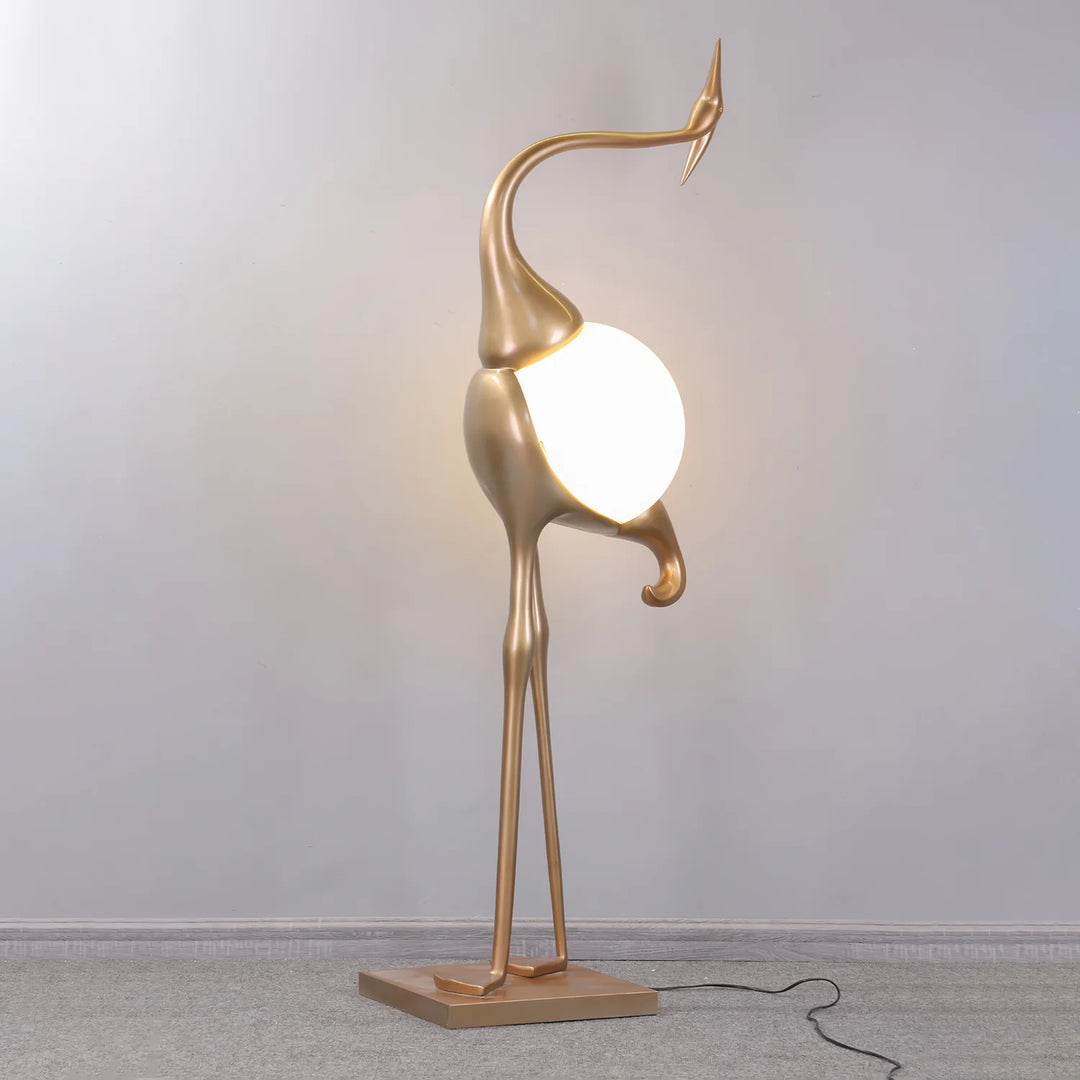 Heron Sculpture Floor Lamp 11