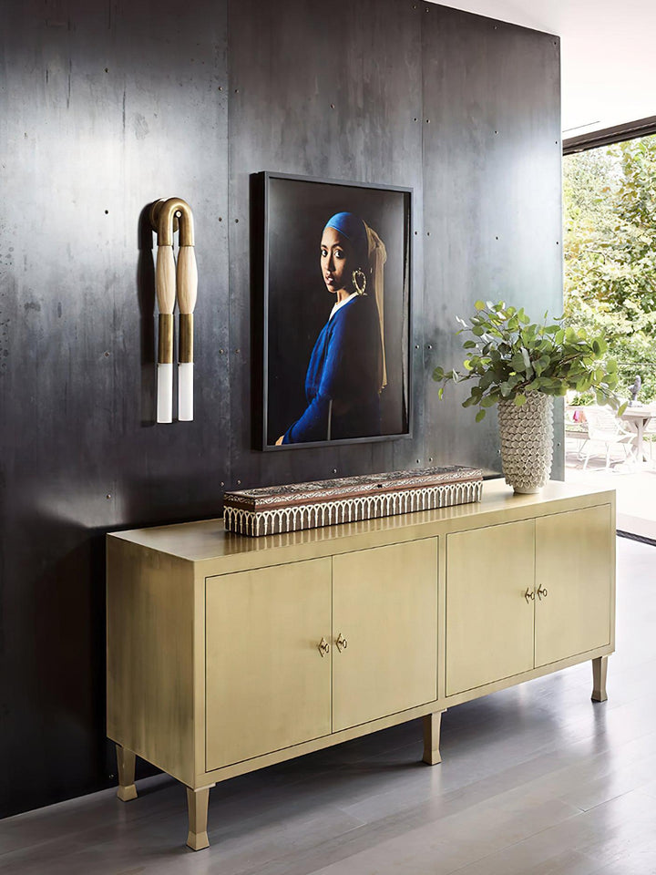 Wandleuchte aus Rosshaar