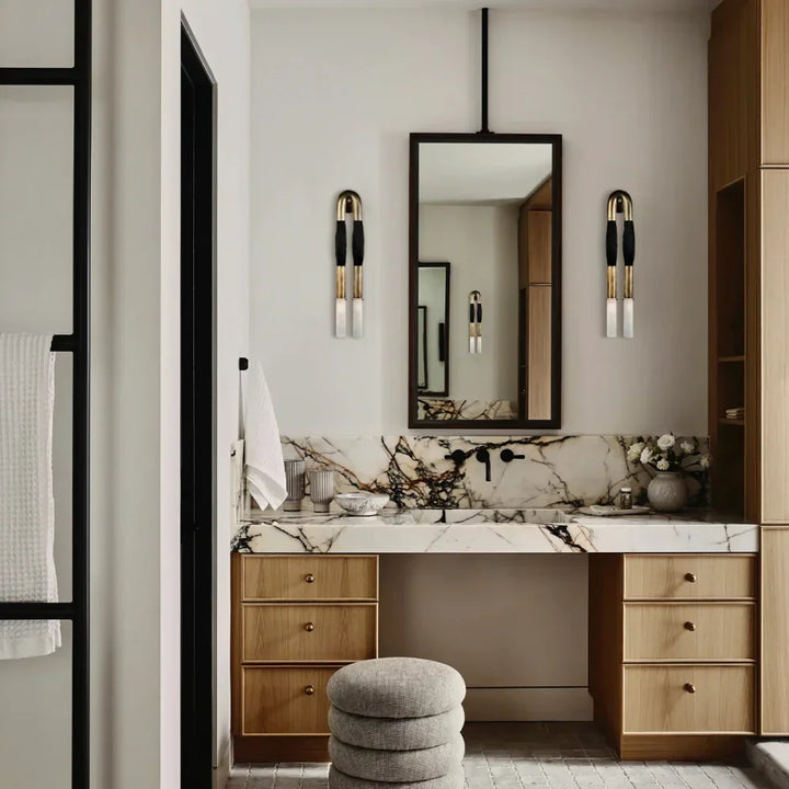 Wandleuchte aus Rosshaar