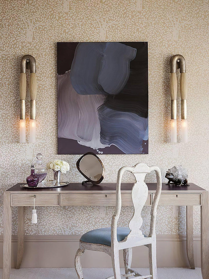 Wandleuchte aus Rosshaar