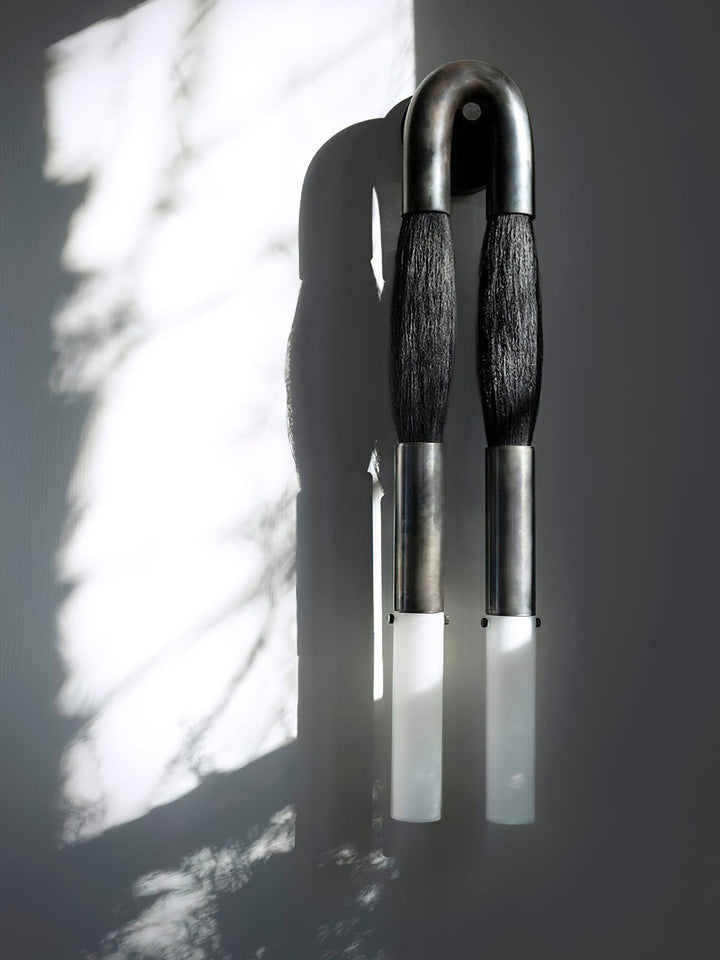 Wandleuchte aus Rosshaar