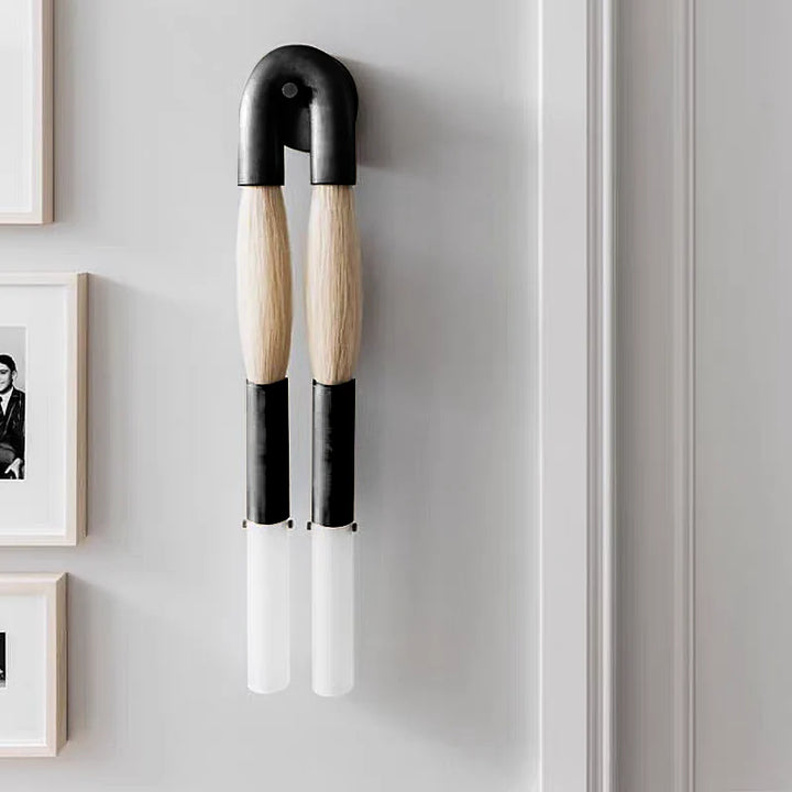 Wandleuchte aus Rosshaar