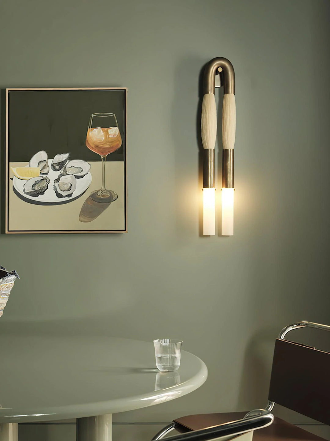 Wandleuchte aus Rosshaar