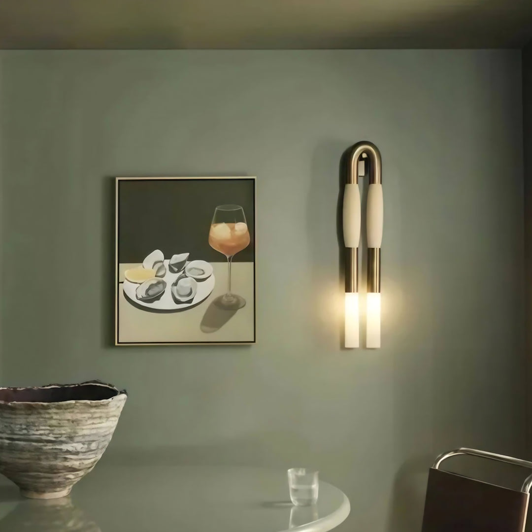 Wandleuchte aus Rosshaar