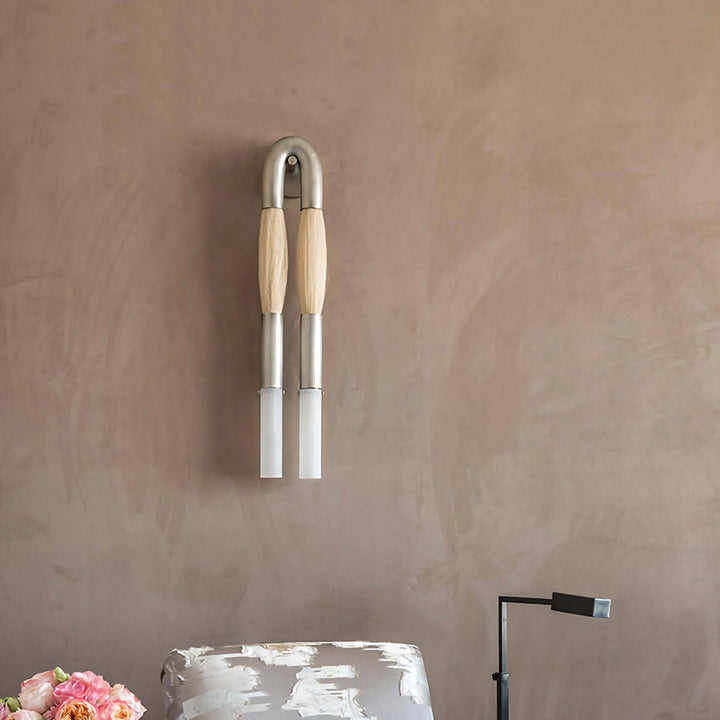 Wandleuchte aus Rosshaar