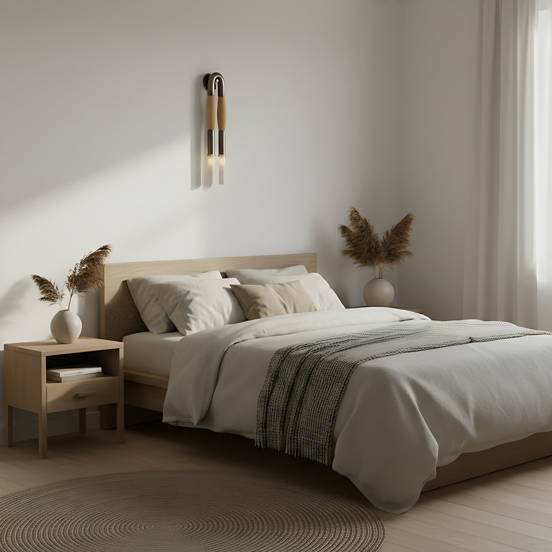 Wandleuchte aus Rosshaar