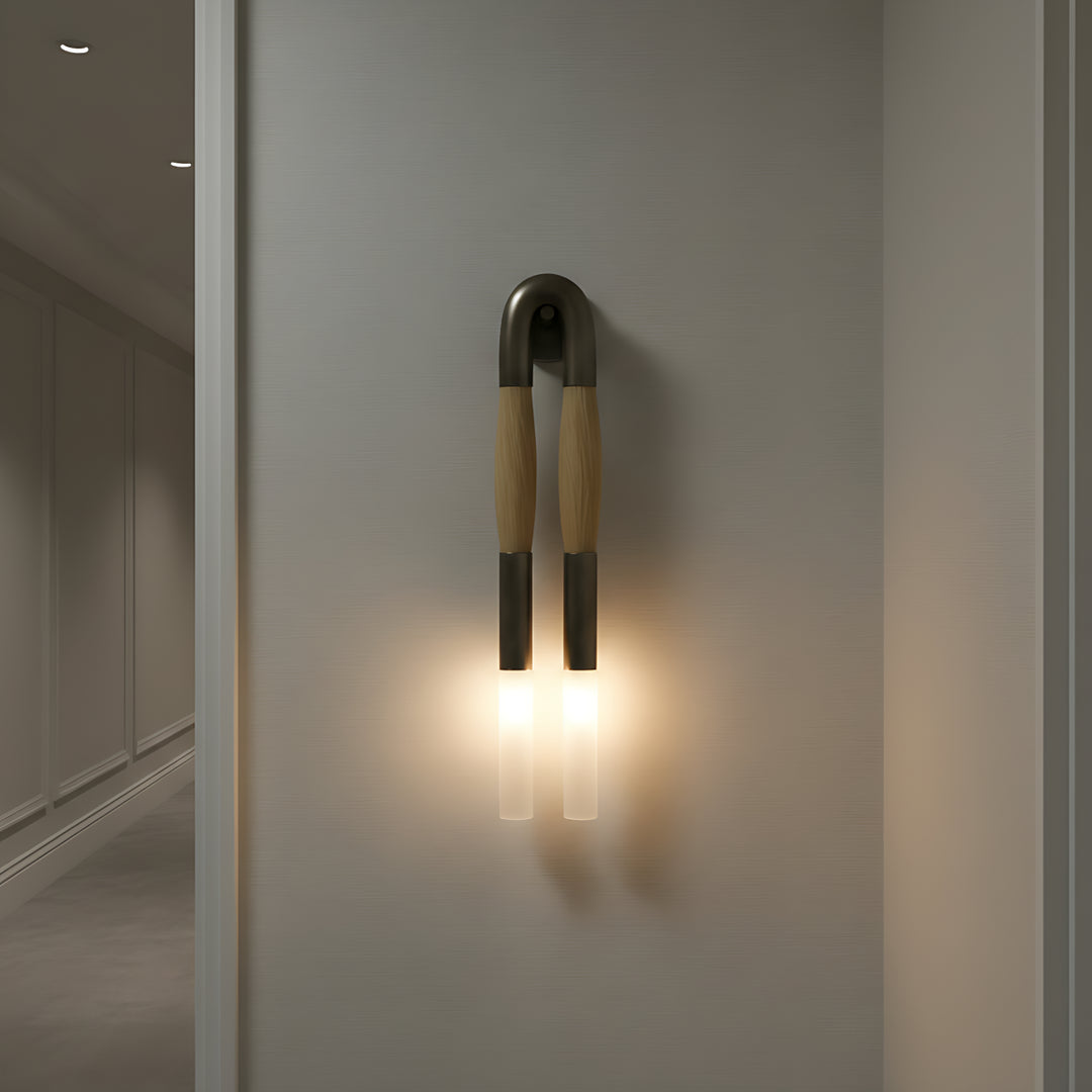 Wandleuchte aus Rosshaar