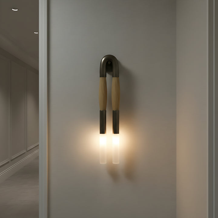 Wandleuchte aus Rosshaar