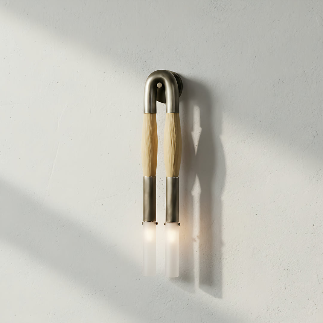 Wandleuchte aus Rosshaar