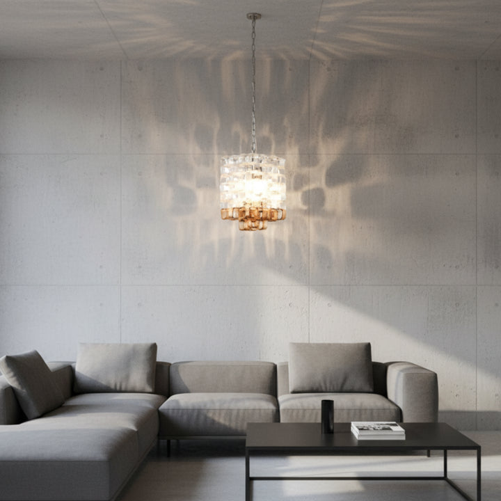 Ice Cube Murano Glass Chandelier 2