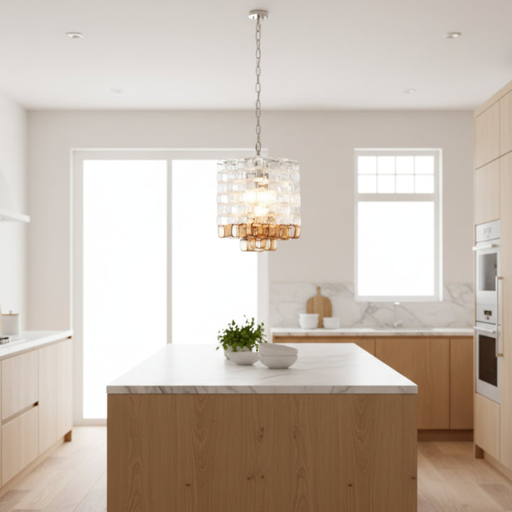 Ice Cube Murano Glass Chandelier 3
