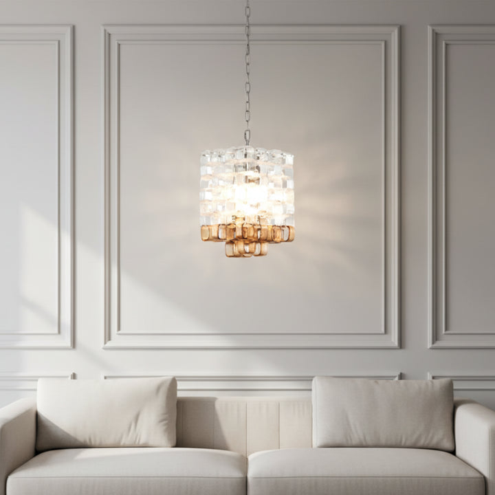 Ice Cube Murano Glass Chandelier 5