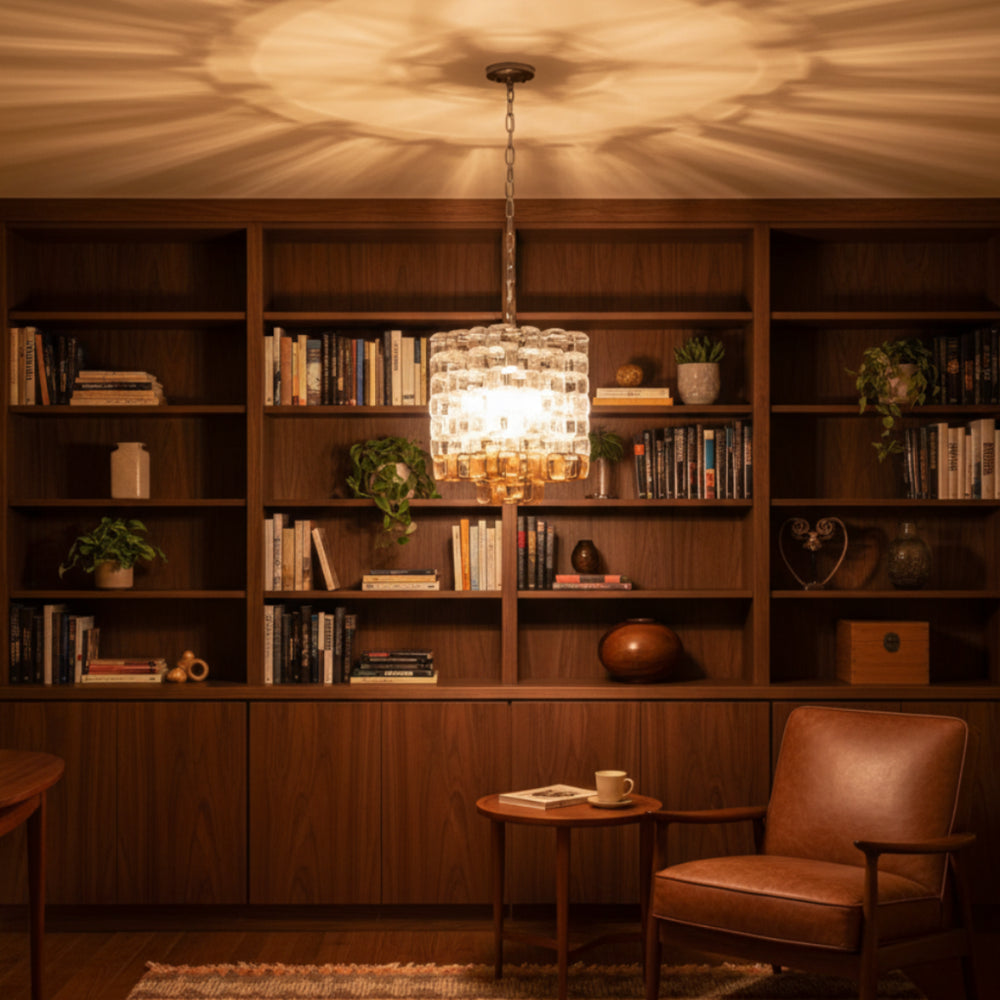 Ice Cube Murano Glass Chandelier 6