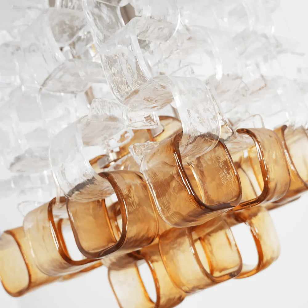 Ice Cube Murano Glass Chandelier 8