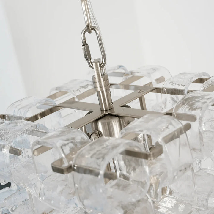 Ice Cube Murano Glass Chandelier 9