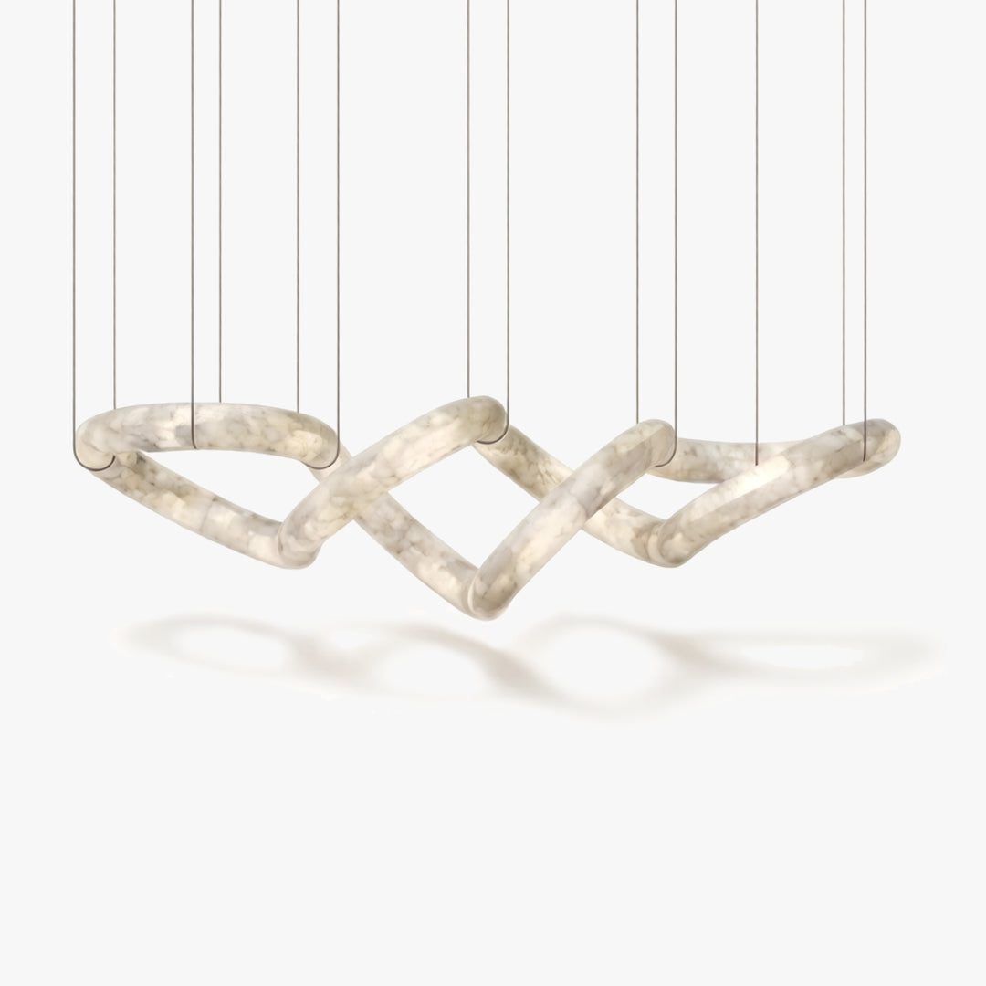 Infinity Glow Alabaster Chandelier 1
